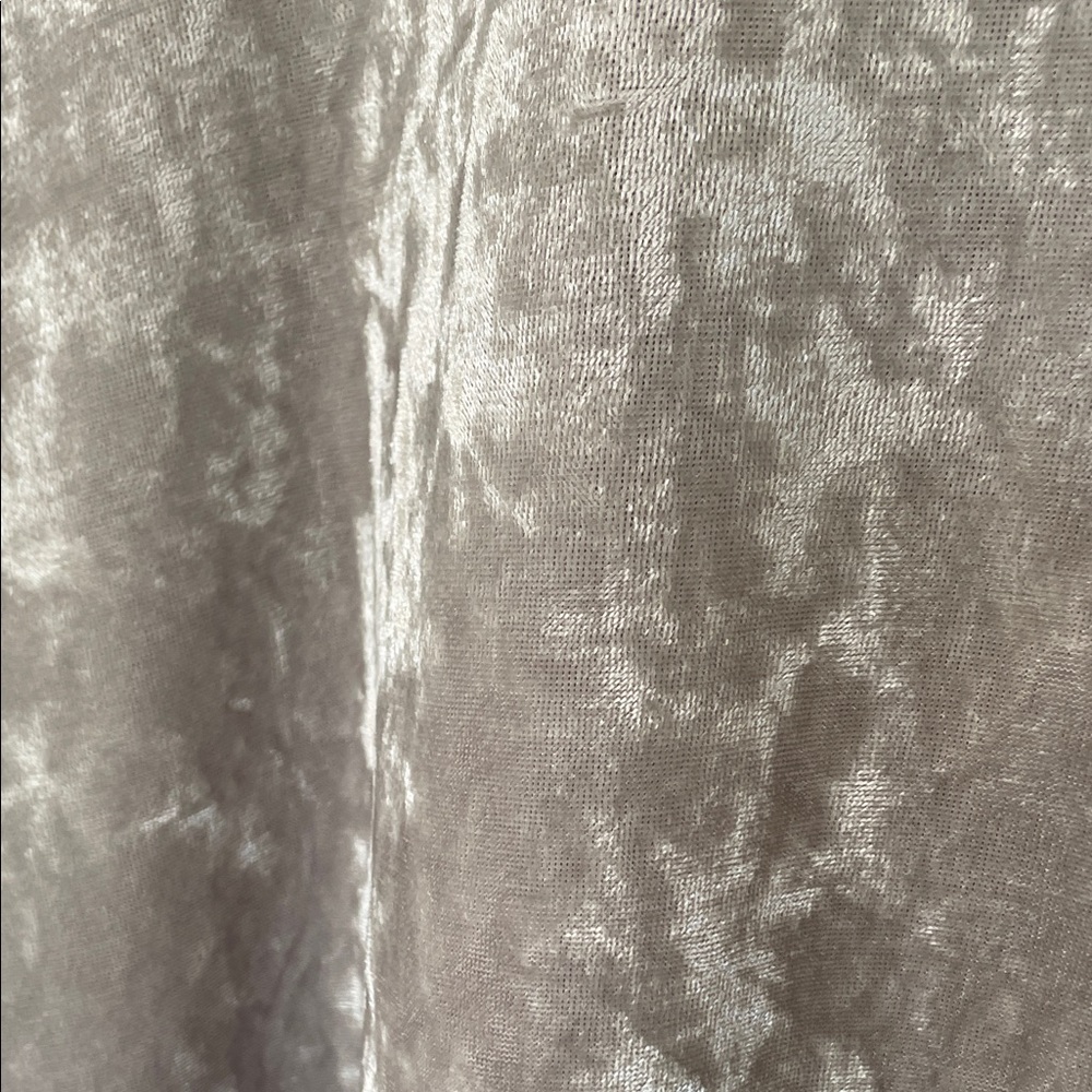 Silver Crushed Velvet Slip Mini Dress by Final Touch Sz S - Picture 5 of 7